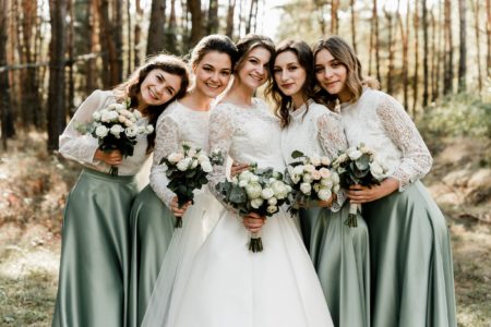 Non matching bridesmaid dresses deals