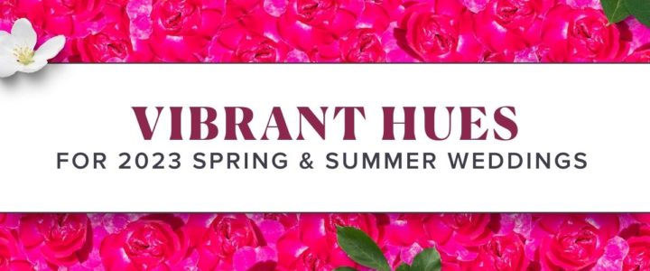 Vibrant Hues Are the Colors for 2023 Spring & Summer Weddings Elegant-VibrantSS23-blog