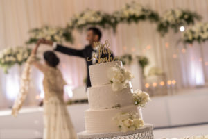 Beautiful English White Wedding Cake in Pakistan on November 2019