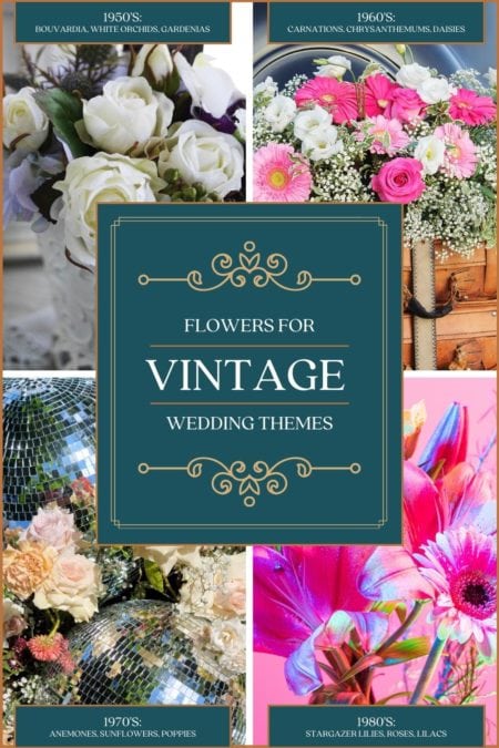 Flowers for vintage wedding themes