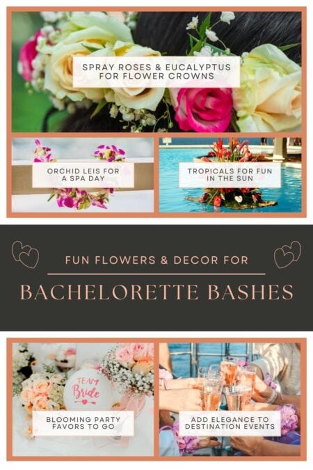 Fun flowers and decor for bachelorette parties